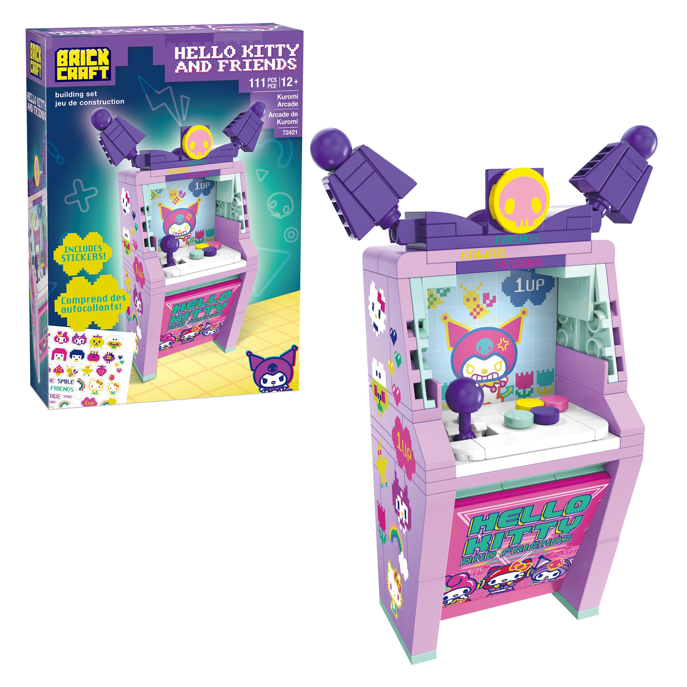 Amazon.com: Brickcraft Hello Kitty and Friends Kuromi Arcade
