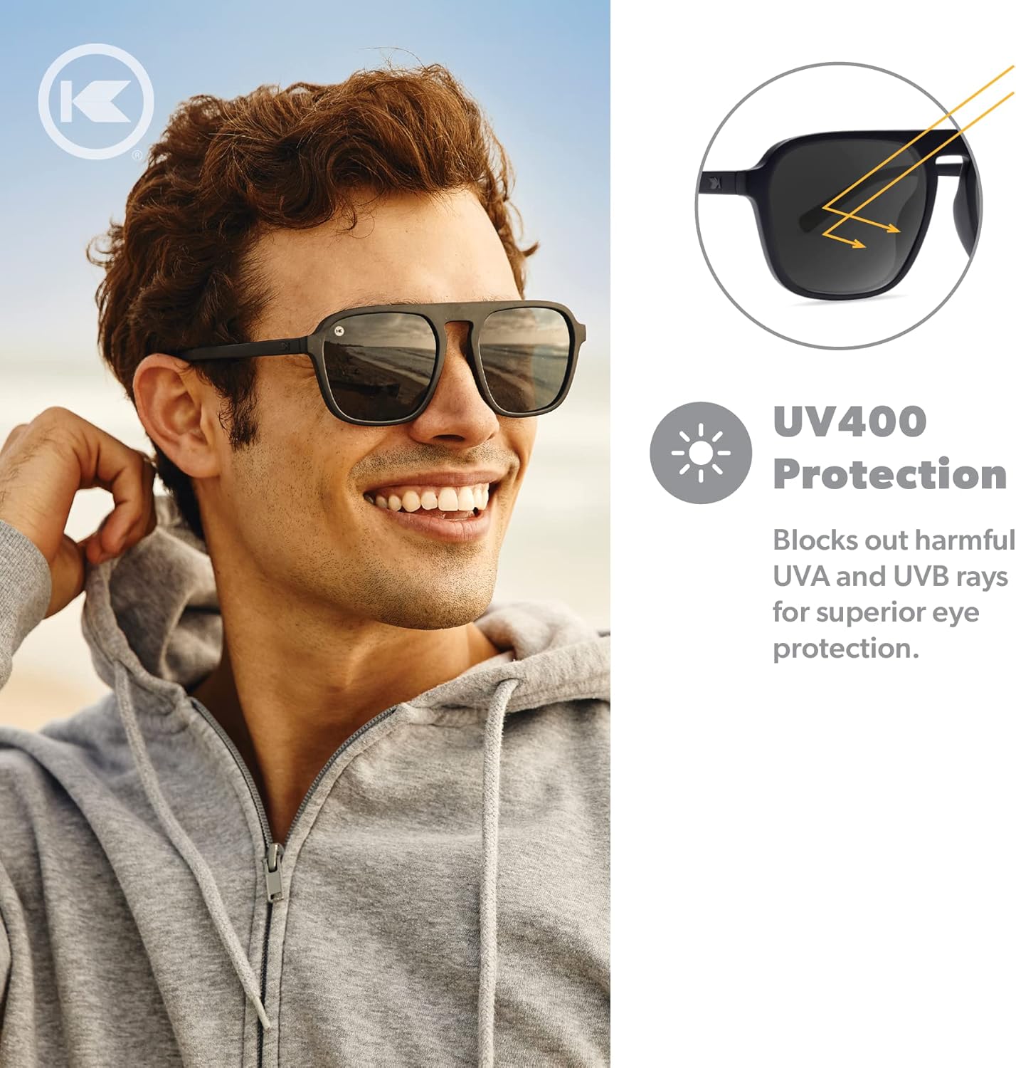 Knockaround Pacific Palisades Polarized Sunglasses for Men & Women - Retro Sunglasses - UV400 Protection - Image 4