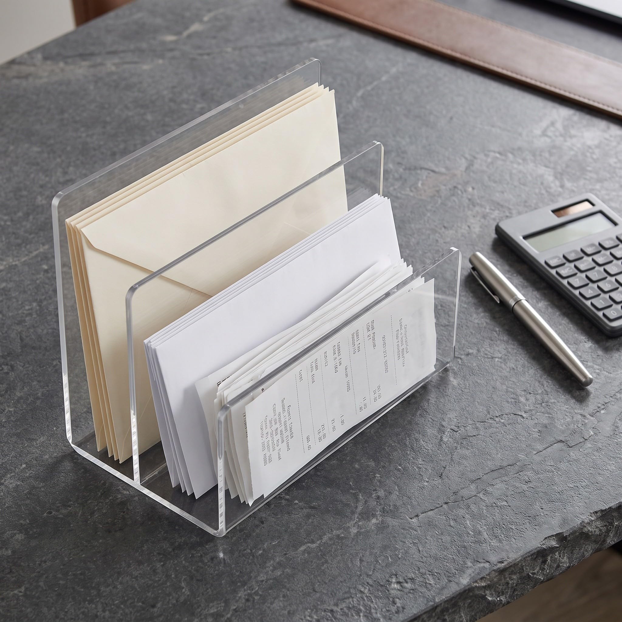 Toddmomy Soporte acrílico para Sobres, Organizador de Archivos