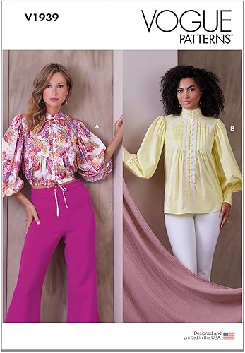 Vogue Misses - Paquete de patrón de costura holgada, código de diseño V1939, tallas 8-10-12-14-16