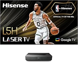 Hisense 100L5H - 100" 4K UHD Smart Google Laser TV Bundle Ultra Short Throw Technology, Dolby Vision, 40W Dolby Atmos Sound Laser TV Projector with Screen