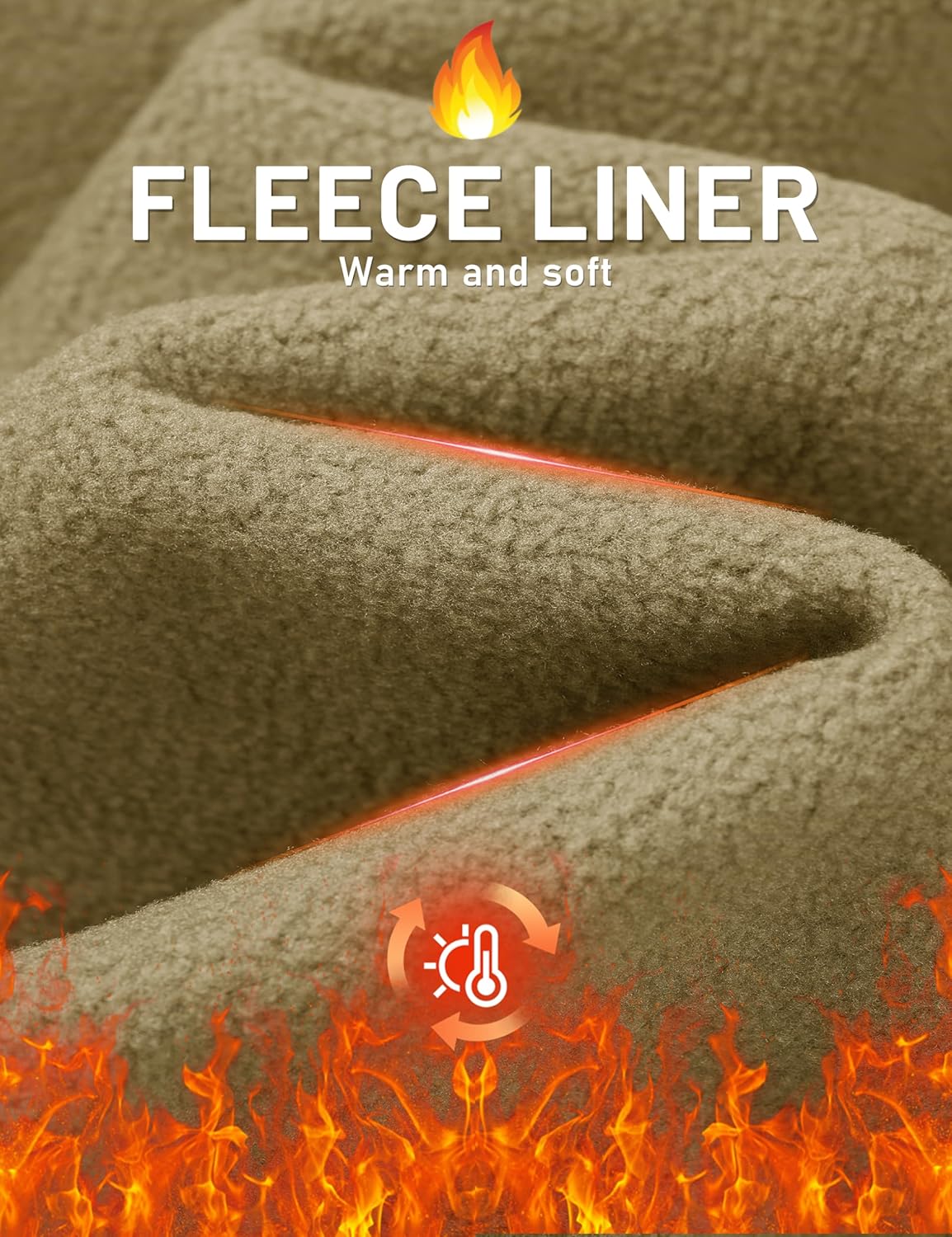 TACVASEN Men's Softshell Jacket Winter Fleece Waterproof Lightweight Warm Windbreaker Rain Coat Outdoor Hiking Ski Travel - Image 5