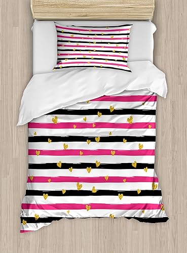 Miniatura 411 de Ambesonne Juego de funda de edredón de brújula, ilustración de mapa del mundo, marinero marítimo, equipo de vida monocromático, juego de ropa