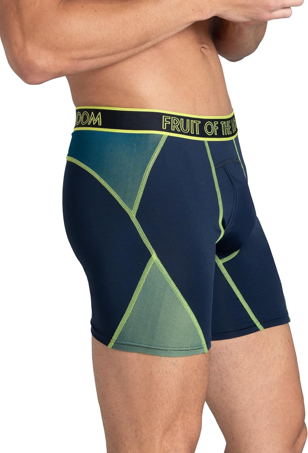 Fruit of the Loom mens 4-way Stretch Boxer Briefs | Lightweight & Moisture Wicking Underwear | Long Leg, Regular Leg & Trunk - Image 3