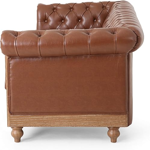 Miniatura 8 de Christopher Knight Home Sofás Castalia, marrón coñac + natural