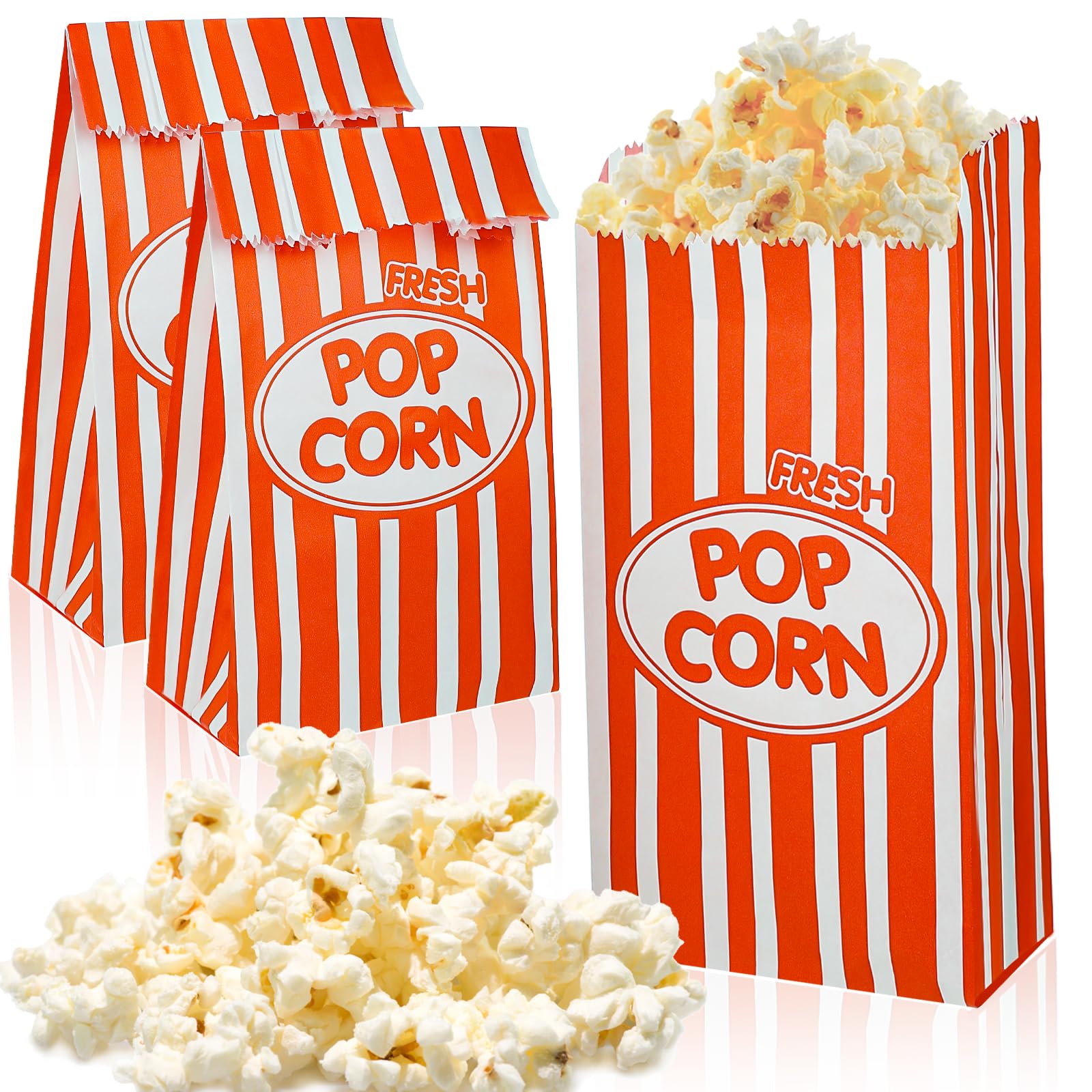 300 Stück Popcorn-Tüten, 28 ml, kleine Popcorn-Tüten, einzelne Portionen, fettdicht, Pop-Mais-Behälter für Party, Popcorn-Maschine, Weihnachten, Filmnacht, Zubehör