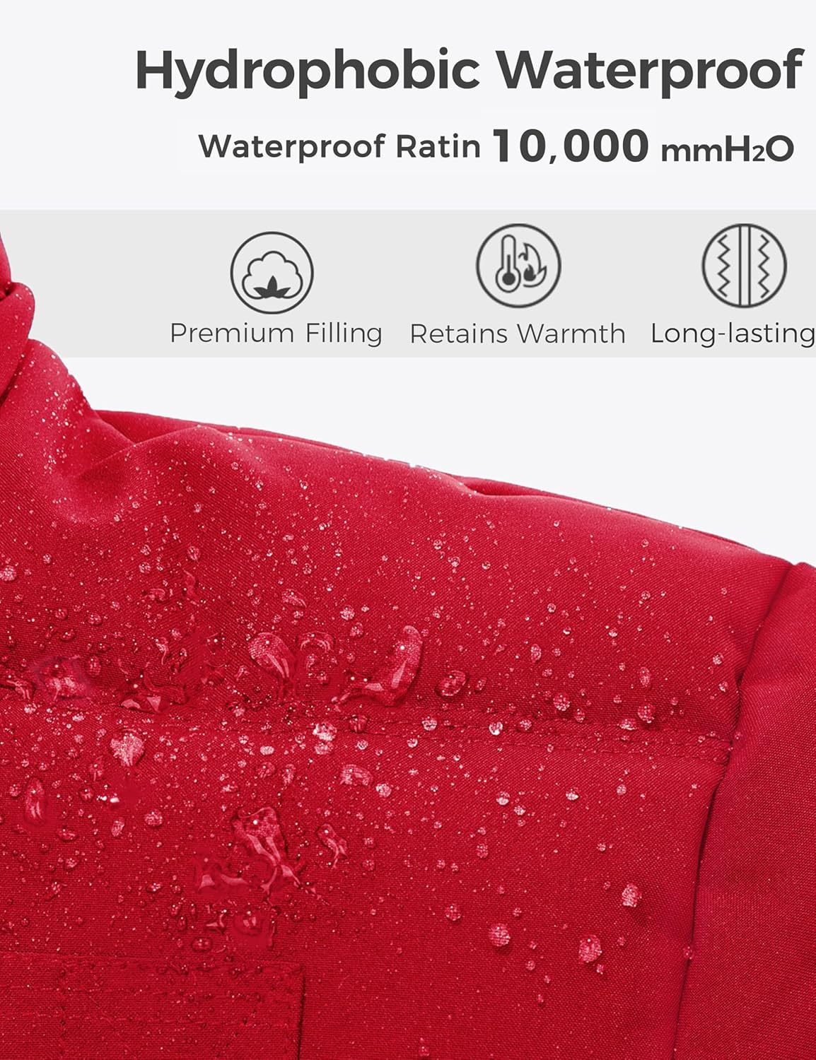 Wantdo Men's Hooded Winter Coat Warm Puffer Jacket Thicken Cotton Coat with Removable Hood - Image 5