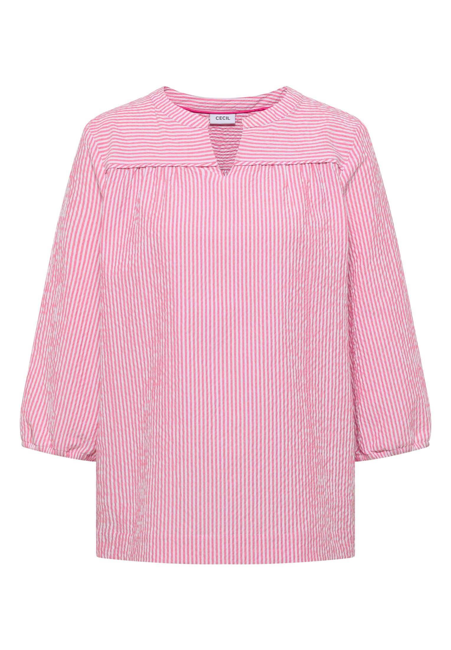 Cecil Damen 3412881 3/4-Arm Bluse in Seersucker Qualität (1er Pack)