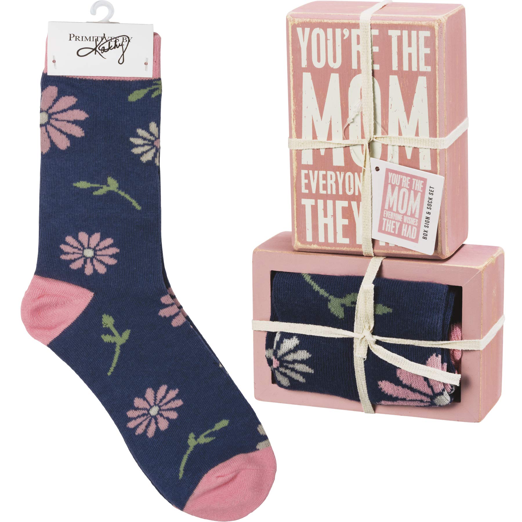 Coffret pancarte et chaussettes You're the Mom pour la fête des mères