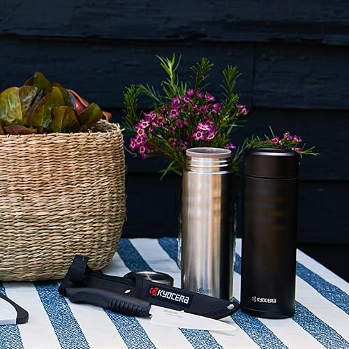 Miniatura 9 de Kyocera Taza de viaje con tapa giratoria, 12 onzas, negro azabache