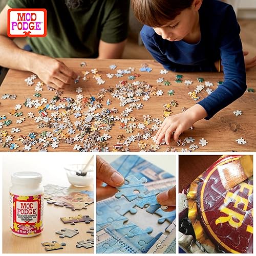 Miniatura 7 de Mod Podge - Kit de pegamento para rompecabezas tableros alfombras kit de accesorios Pixiss con esparcidores de pegamento guantes pinceles juego de