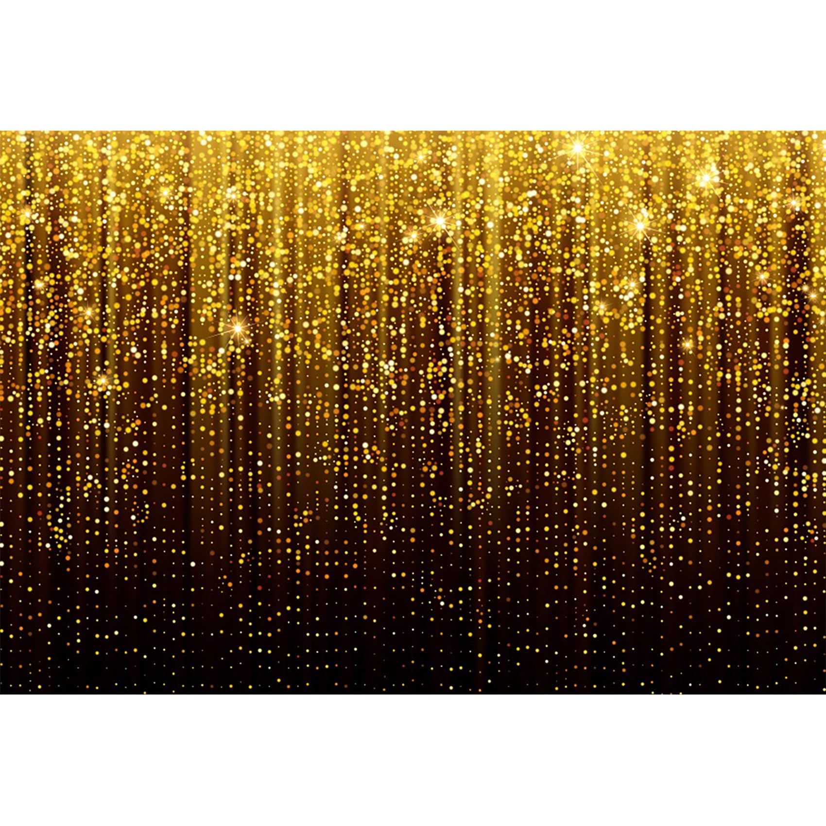 4,2x3m Telón de Fondo Negro y Dorado Fondo de fotografía Abstracto Punto Dorado Brillo Decoración de Fiesta de cumpleaños de Boda Fondo de Vinilo Fondo de fotografía de Retrato, Vinilo