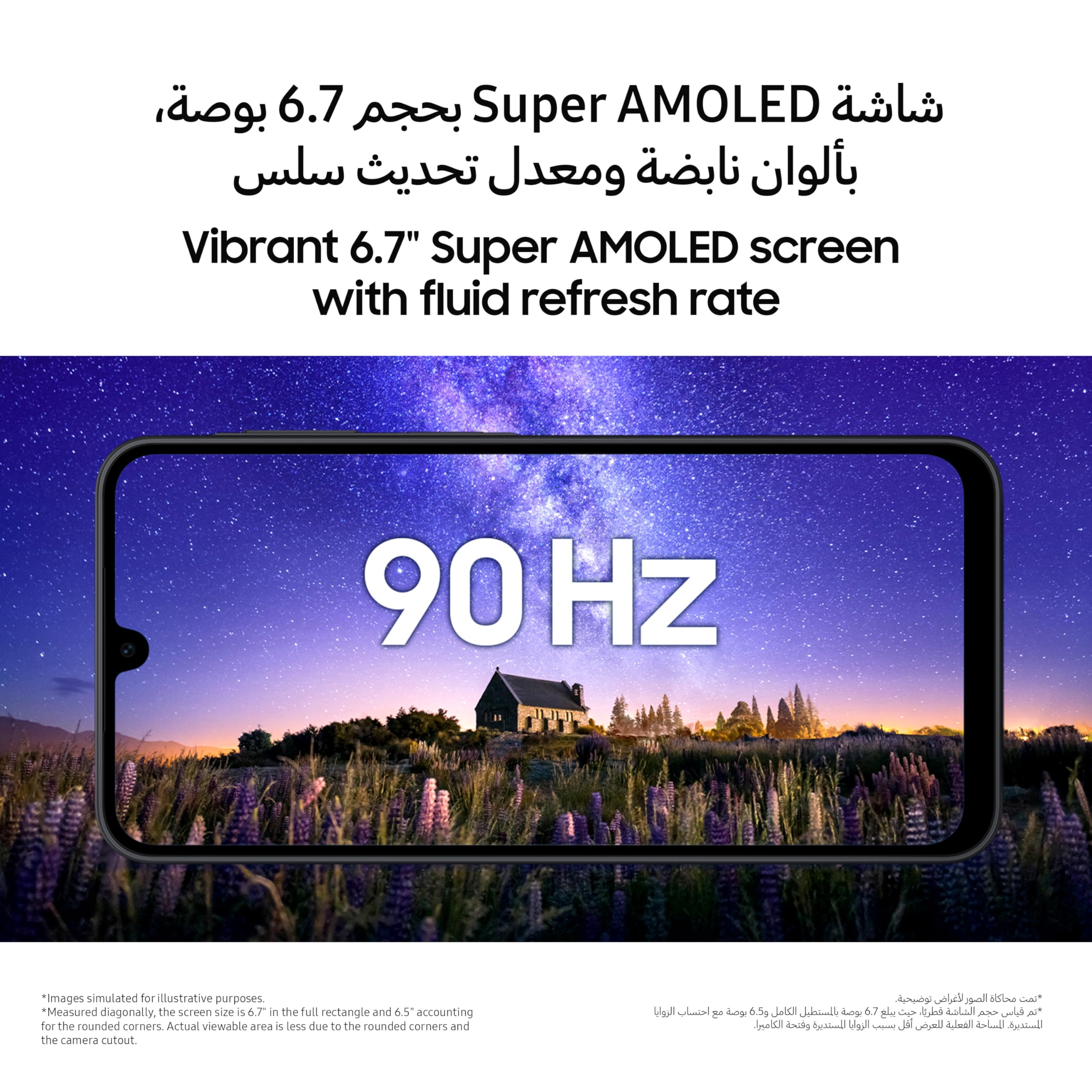 Samsung Galaxy A17 LTE, Dual SIM, 128 GB z możliwością rozszerzenia do 2 TB, smartfon, Android 14, 4 GB RAM, Exynos, 6,7 cala AMOLED, 1080 x 2220, 90 Hz (czarny)