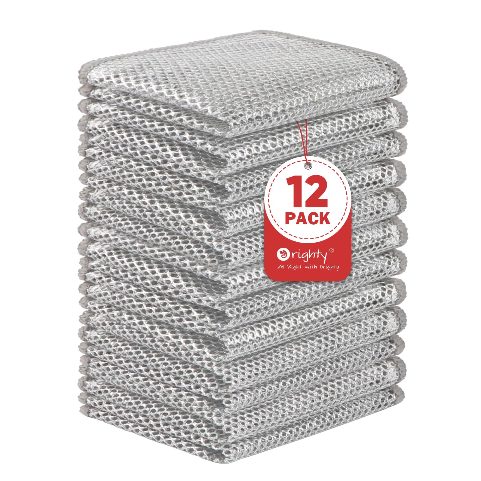 Snapklik.com : 12 Pcs Multipurpose Wire Dishwashing Rag, Non-Scratch ...