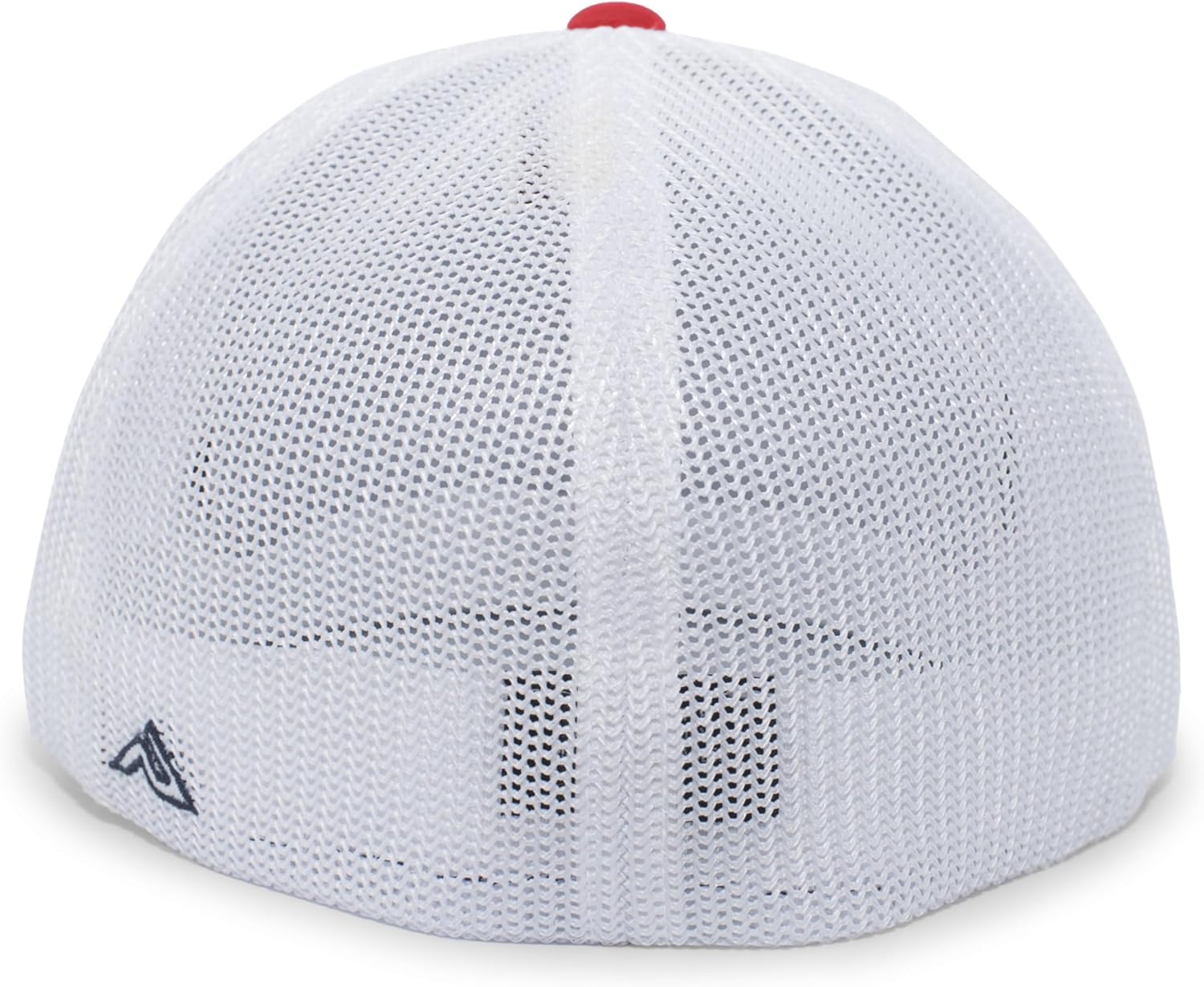 Pacific Headwear D-Series Trucker Pacflex Cap, Navy/White/Red, L/XL - Image 4