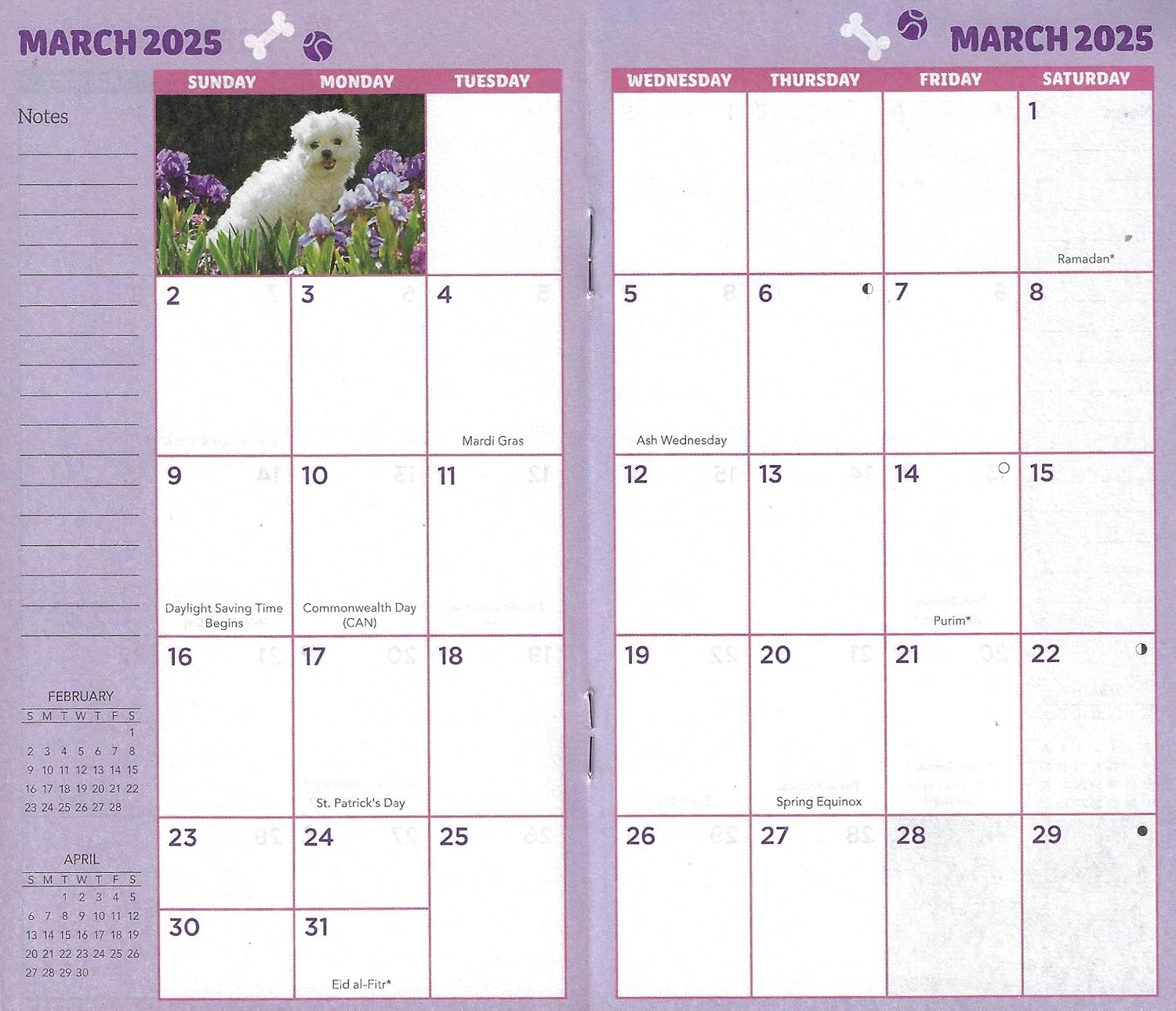 Paper Craft 2024-2025 Value Pocket Calendar for Planning, Scheduling, and Organizing (Puppies) image 2
