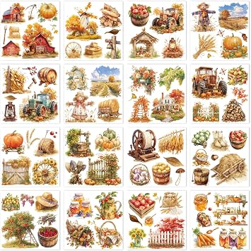 Rub on Transfers for Furniture DIY Crafts Autumn Farm