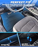 Vista 2 de Alfombrillas Sunsdrew para 2022-2026 KIA EV6 GT/GT-Line Alfombrillas para todo tipo de clima TPE EV6 Forros de piso 1ª y 2ª fila Juego completo