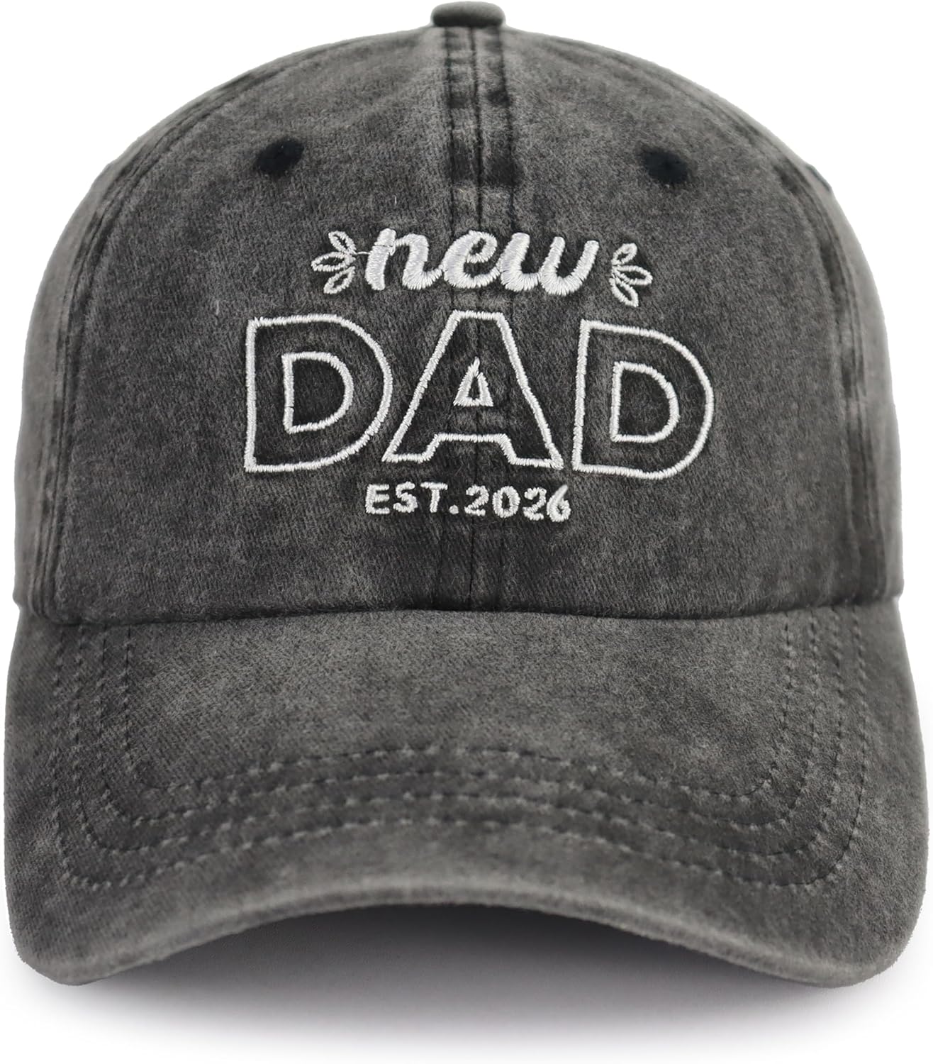 New Mom and Dad Hats Est 2026, Adjustable Embroidered New Parents Baseball Cap - Image 4