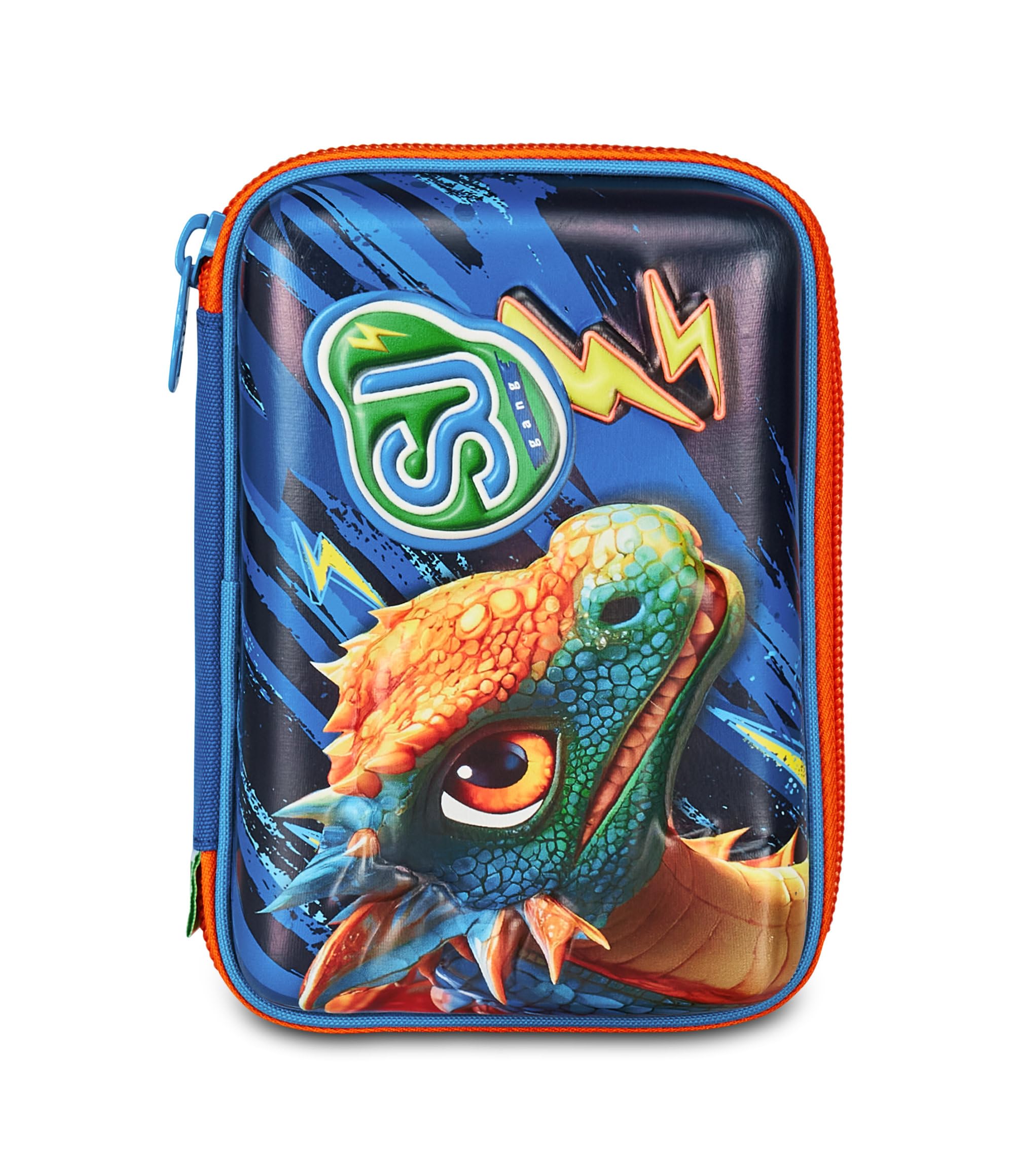 SJ GANG STYLE JAM GANG Astuccio Scuola Speed Pad + Dragon Glide, Blu, Portapenne Mono Scomparto con Plance Amovibili, Completo Di Penne, Matite, Colori, Accessori Zaino, Scuola Elementare, Bambino