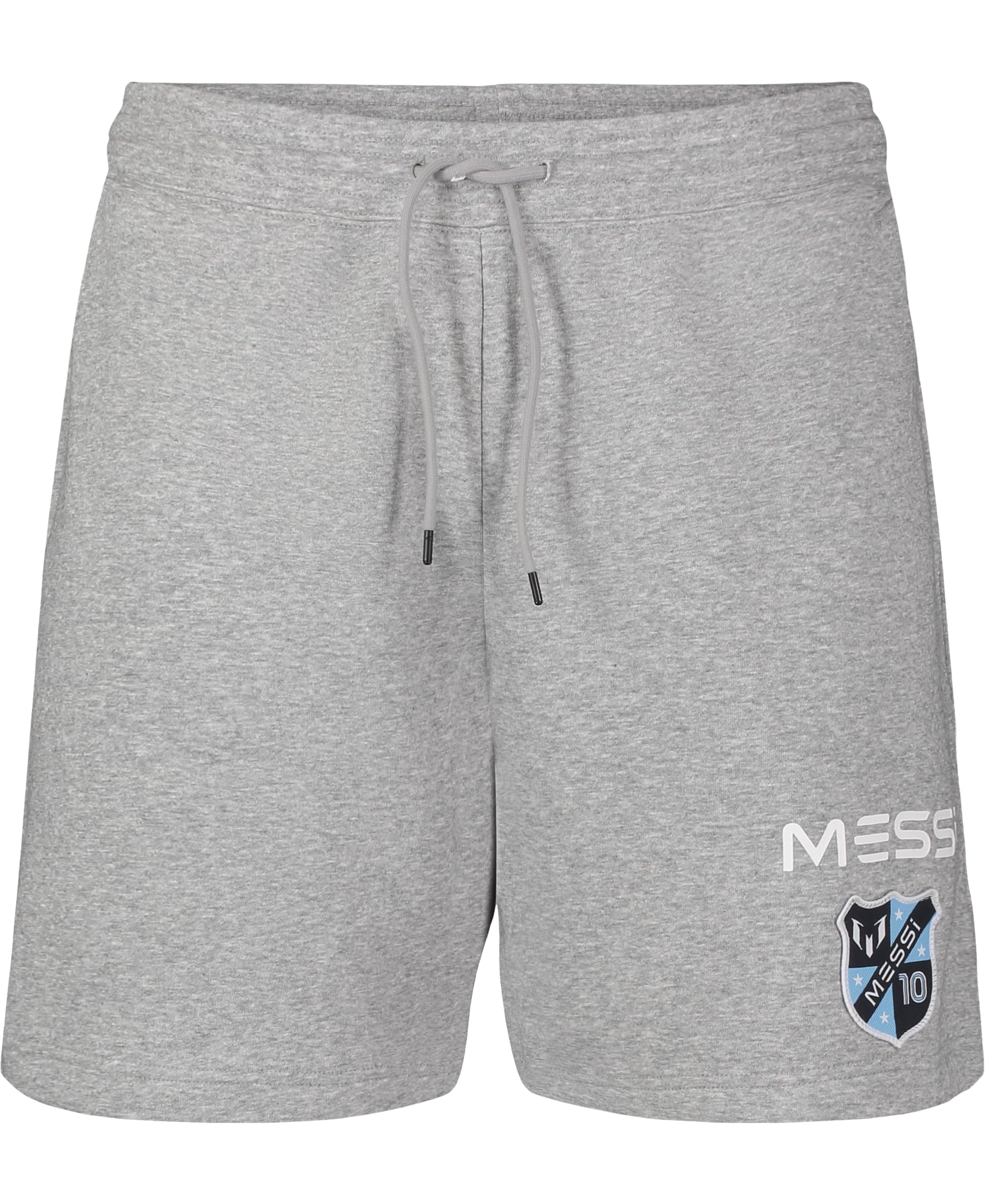 Messi Men's Lifestyle Fleece, Jogger Short with Drawstring Closure, Comfortable Fit, Heather Grey