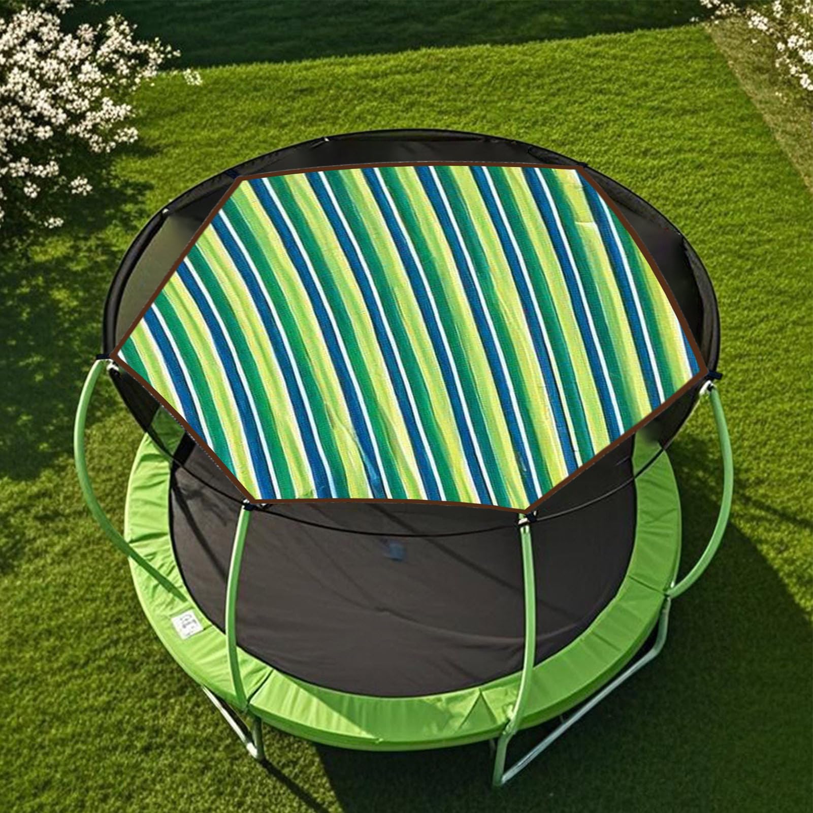 Trampoline Shade Cover, Sunshade Tent Top Cover for Round Trampoline, Sun Protection Sun Shade, Easy to Install, for Backyard Playground