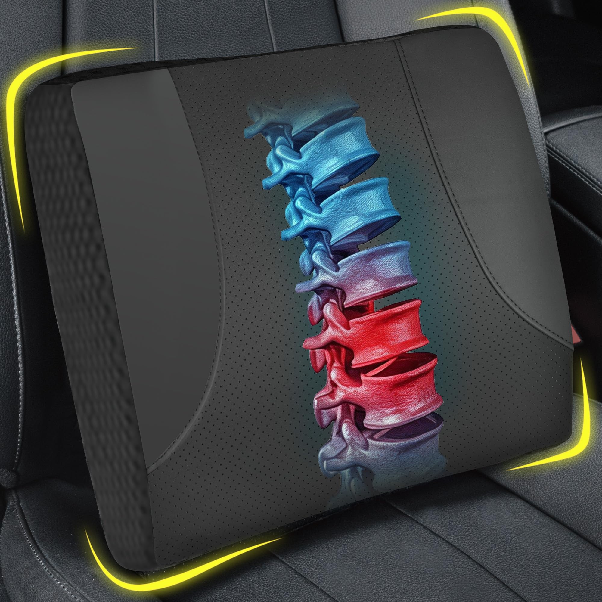 Allaboutsla Lumbar Support Pillow for Car, Car Seat Back Support