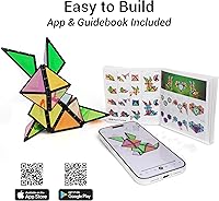 Vista 10 de TOSY Piedra Piramidal Magnética: 1 Cubo se Transforma en 1 Billón de Formas, 14 Piezas (12 Piezas de Rompecabezas y 2 Giradores), 243 Imanes, Regalo