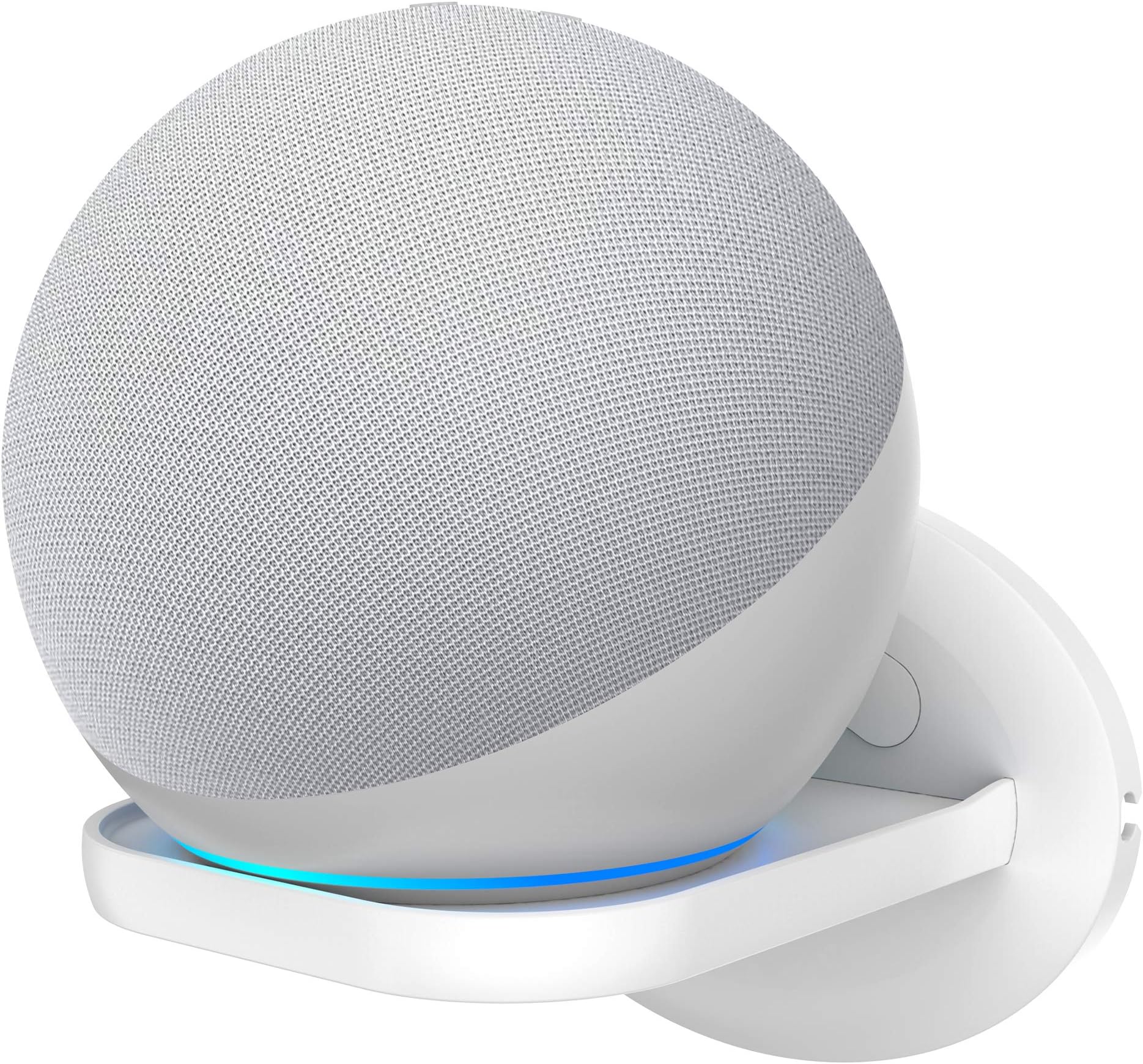 Cozycase Small Wall Shelf for Ech0 4th, HomePod Mini, Security Cameras Holder Mount -A Space-Saving Solution for Anything Up to 15lbs - Floating Shelf White