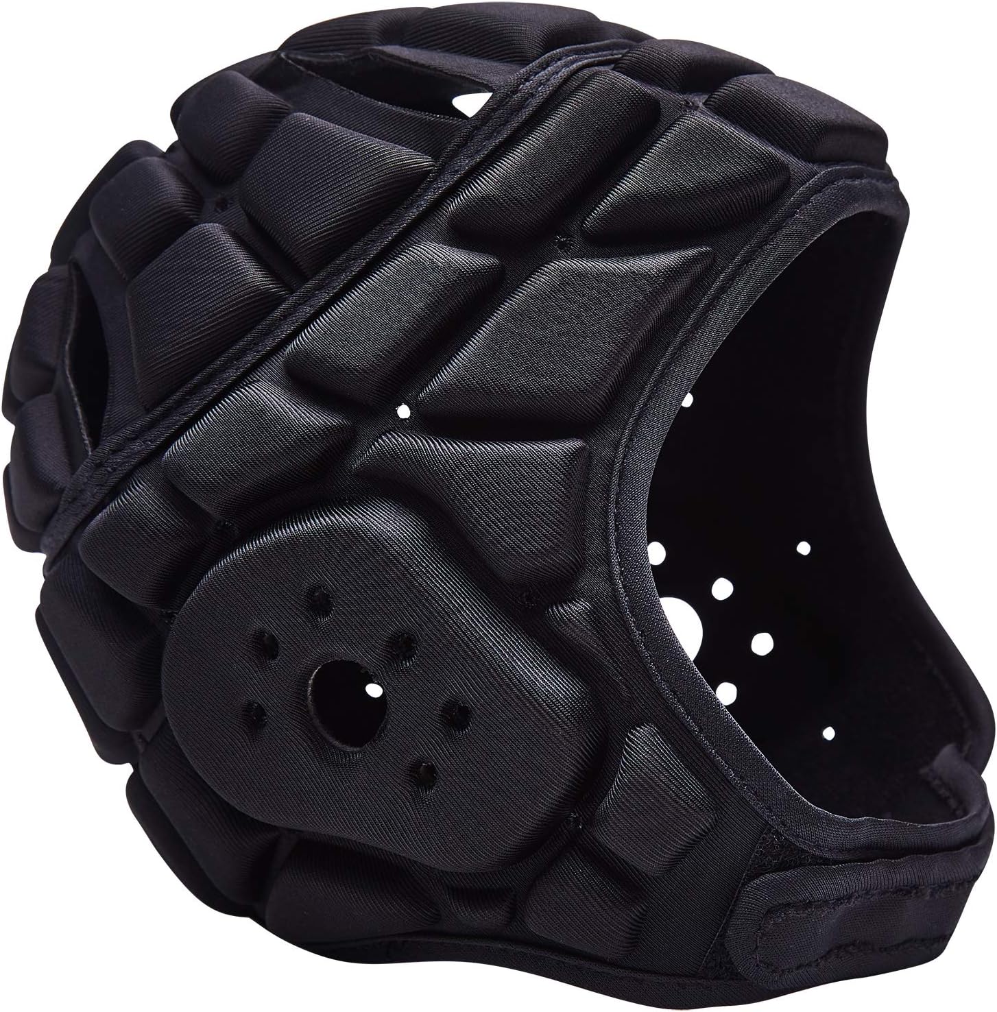 Soft Shell Flag Football Helmet 7v7 Rugby Helmet Scrum Cap Soccer Padded Headgear Adjustable Head Protector for Youth Kids Adults