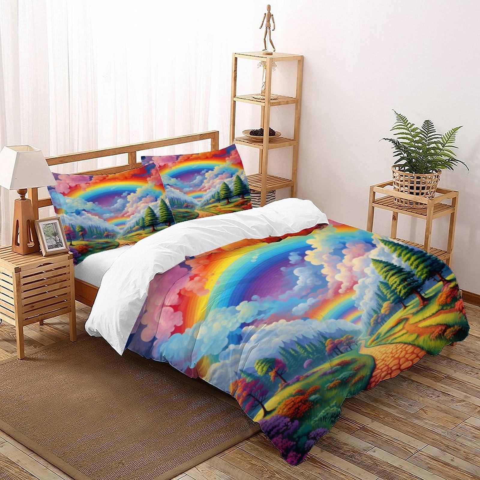 Ensemble de literie microfibre wild animals housse de couette 260x220