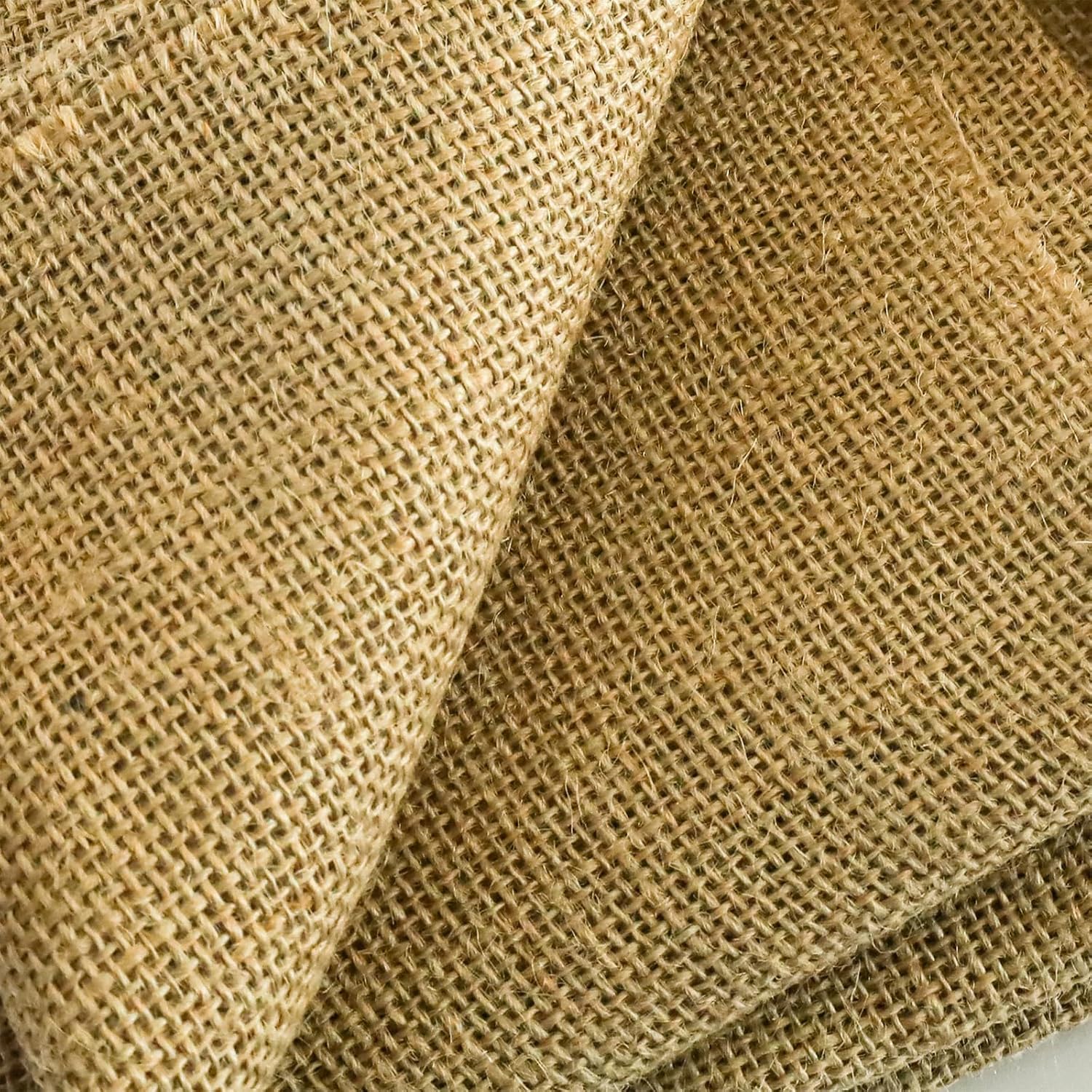 5.3 ft. x 30 ft. Heavy Duty 7.7 oz. Natural Burlap Fabric Weed Barrier for Raised Beds, Seed Cover Tree Protection