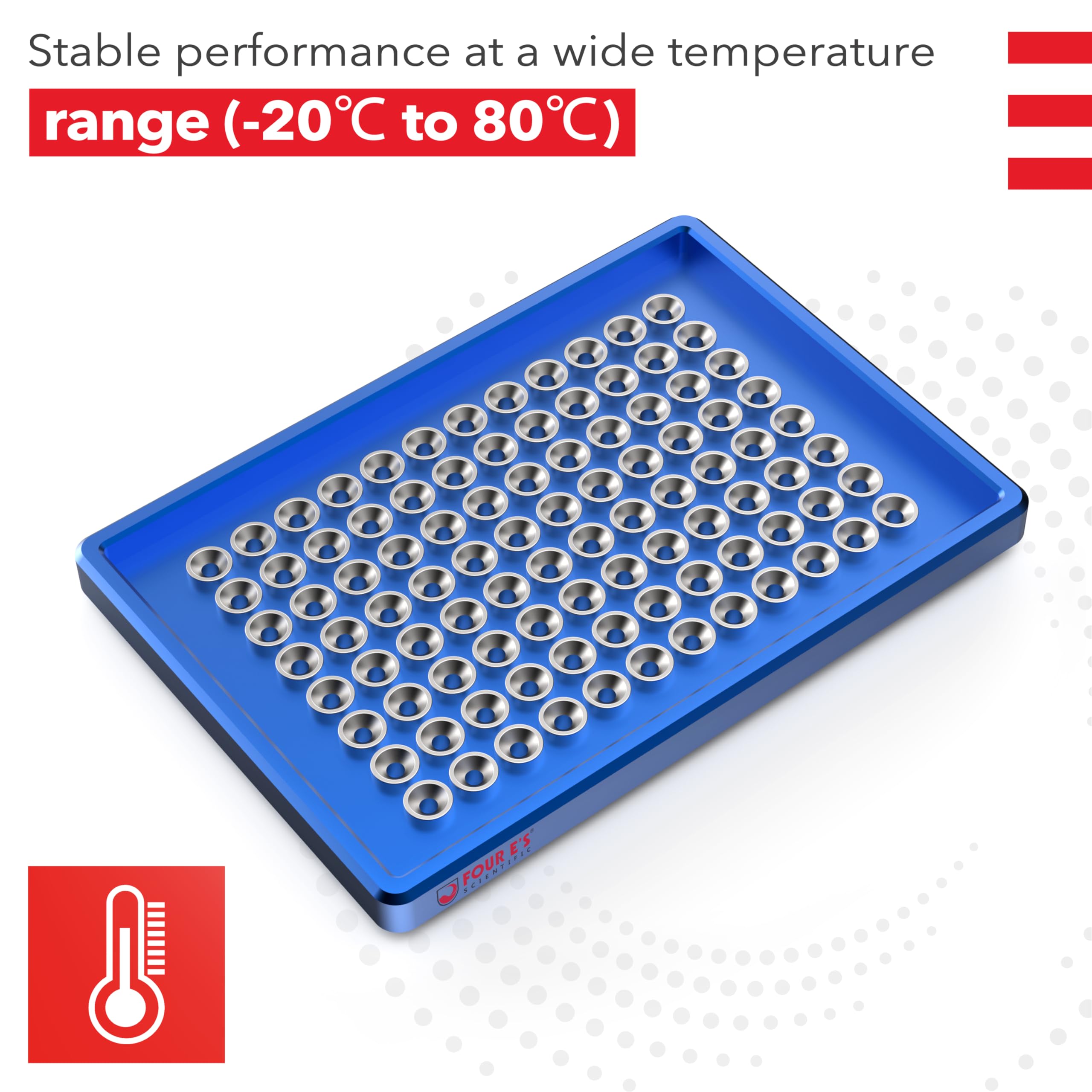 4E's USA Separador magnético de placas de pozo profundo 96, separador magnético para purificación de ADN, ARN para placa de pozo profundo 96, modelo MRK100196