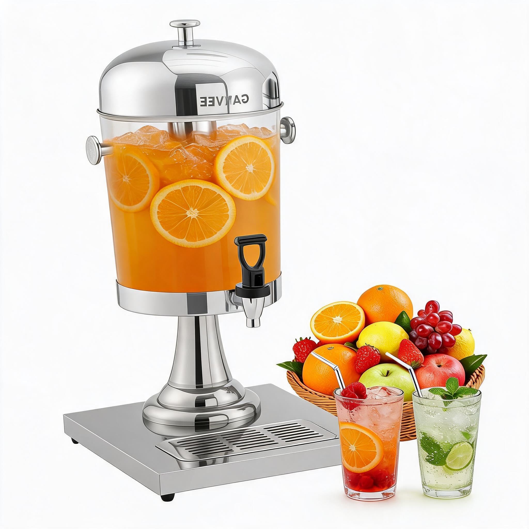 Garvee Dispenser Bevande Commerciale in Acciaio Inox Con Rubinetto