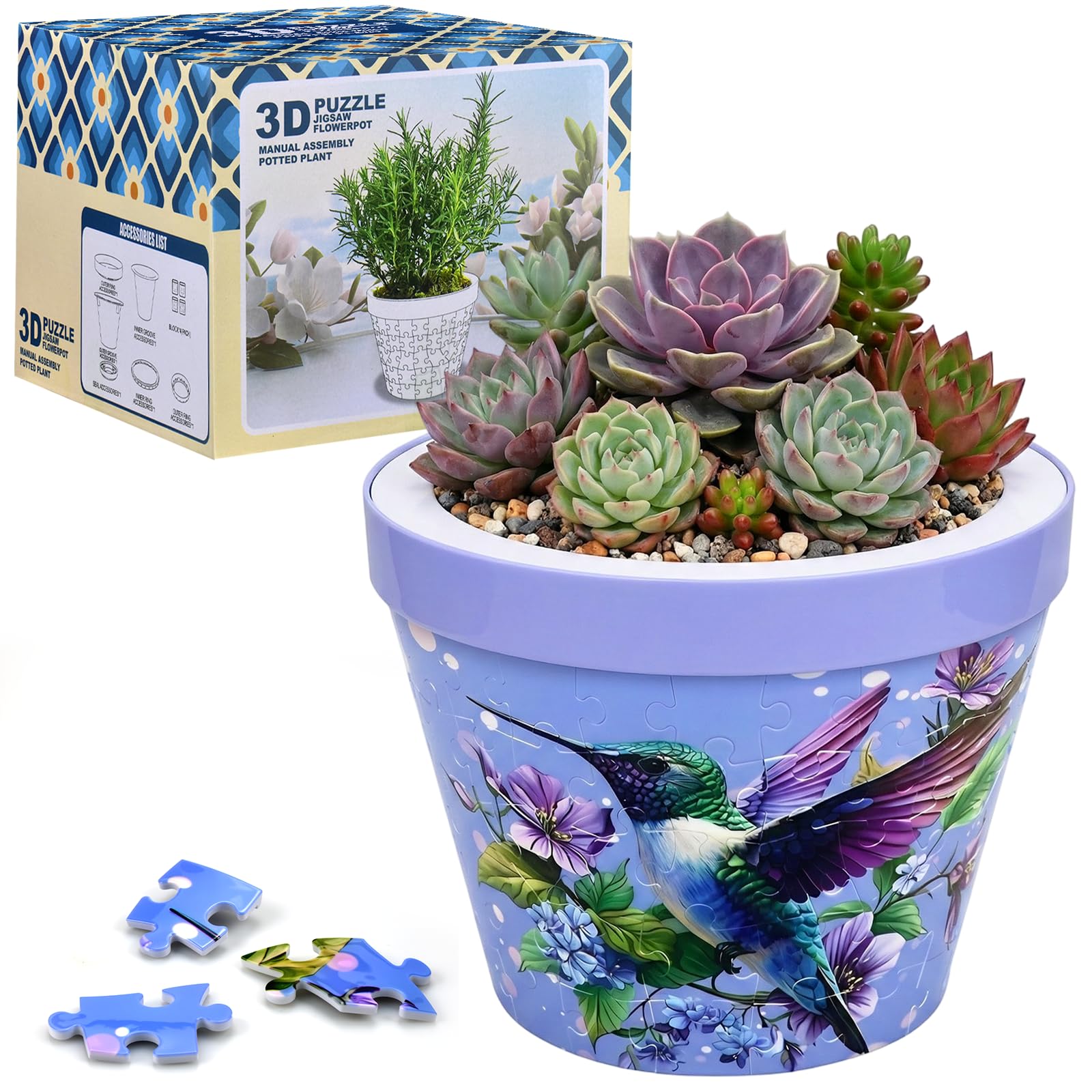 MONVIE 3D Puzzles Planter for Adults