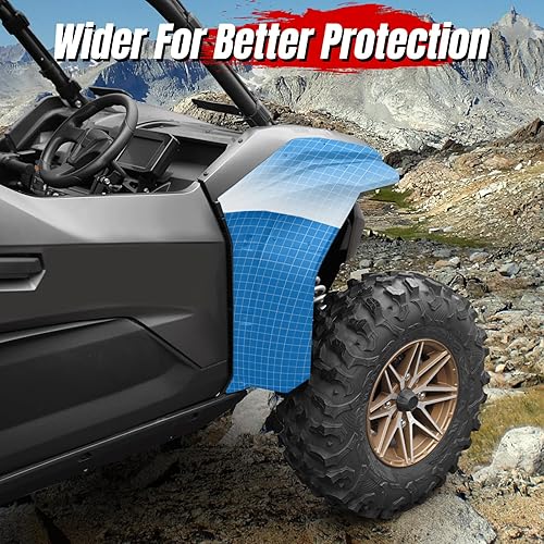 Miniatura 10 de RZR XP 1000 Extensor de guardabarros delantero más ancho, A & UTV PRO XXL Full Mud Guard para 2014-2023 Polaris RZR XP 1000  TurboS 1000900  900 S 2