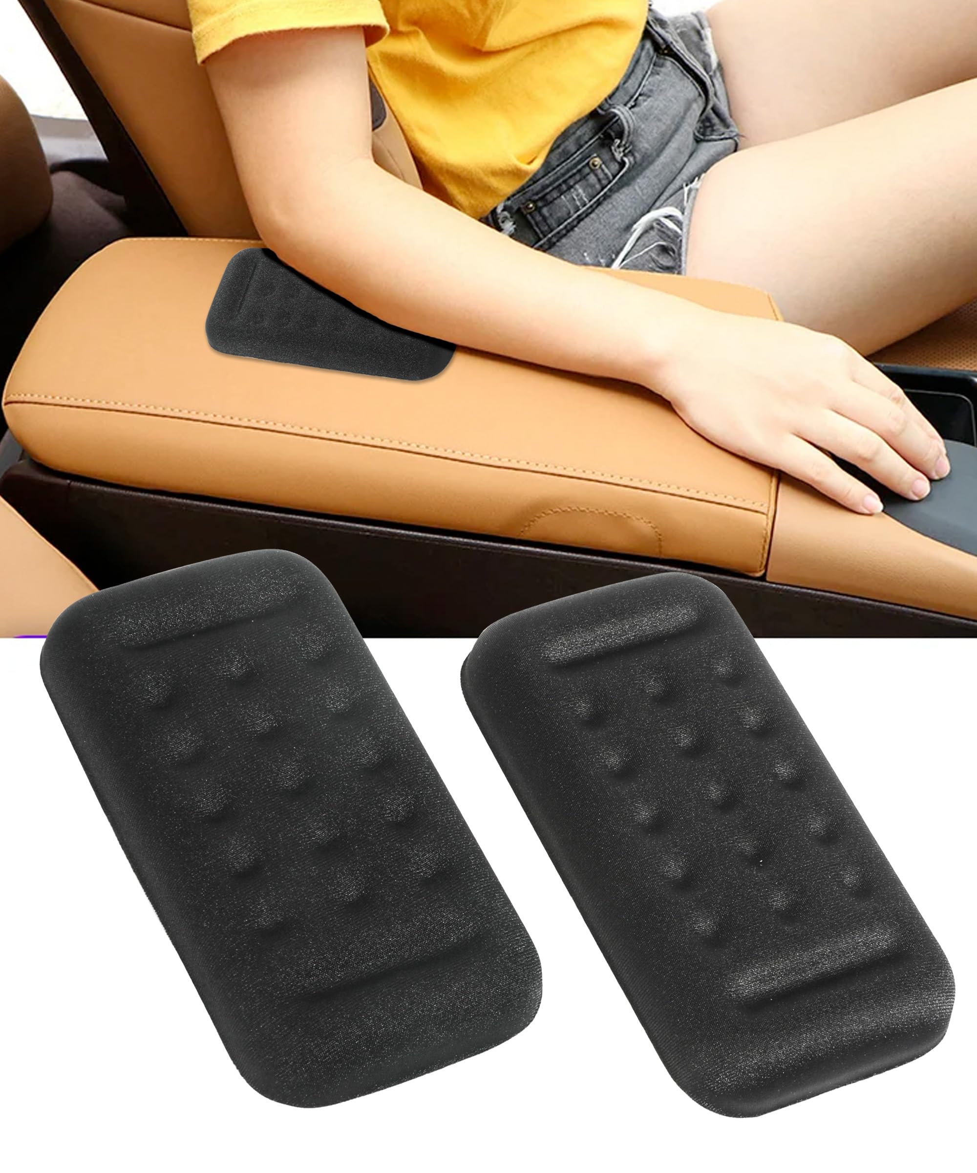 2PCS Car Armrest Pad,Car Arm Rest Elbow Pads,Interior Car Accessories Elbow Memory Foam Rest Pads,Arm Rest Pad for Car,Car Door Armrest Pad,Car Arm Rest Cushion for Arm Support