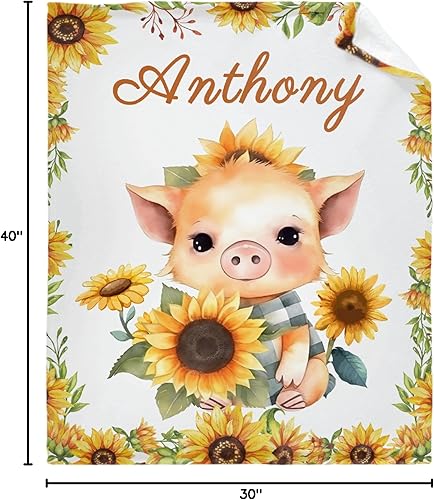 Vista 129 de Regalo personalizado para niños/niños, mantas de zorro personalizadas para sofá, cama, dormitorio, sala de estar, manta ligera