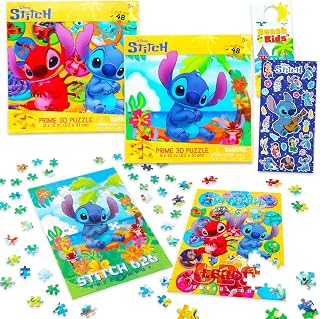 Stitch Jigsaw Puzzles for Kids, Ages 3-5 - 2 Pack Bundle