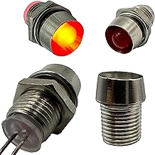 LED Socket 5 mm Metal Silver – Set of 25 – High-Quality Lamp Holder with Thread for LEDs – Versatile Mounting in Display Panels, Lighting & Craft Projects