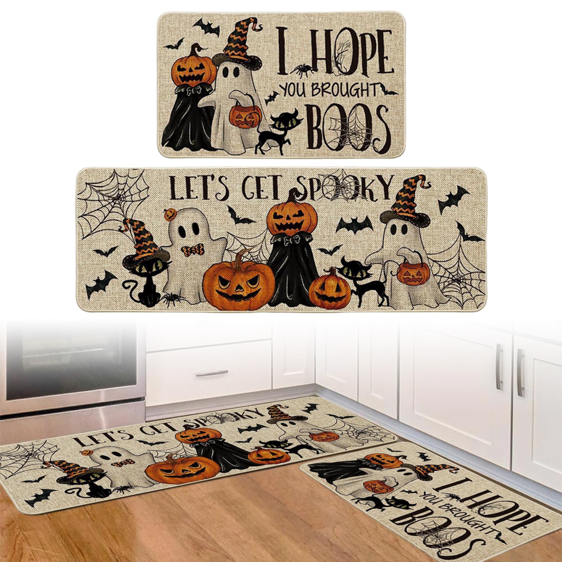 Tapis cuisine Halloween pour une décoration automnale chaleureuse
