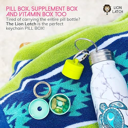 Miniatura 6 de Caja de joyería con cierre Lion Latch, menta.