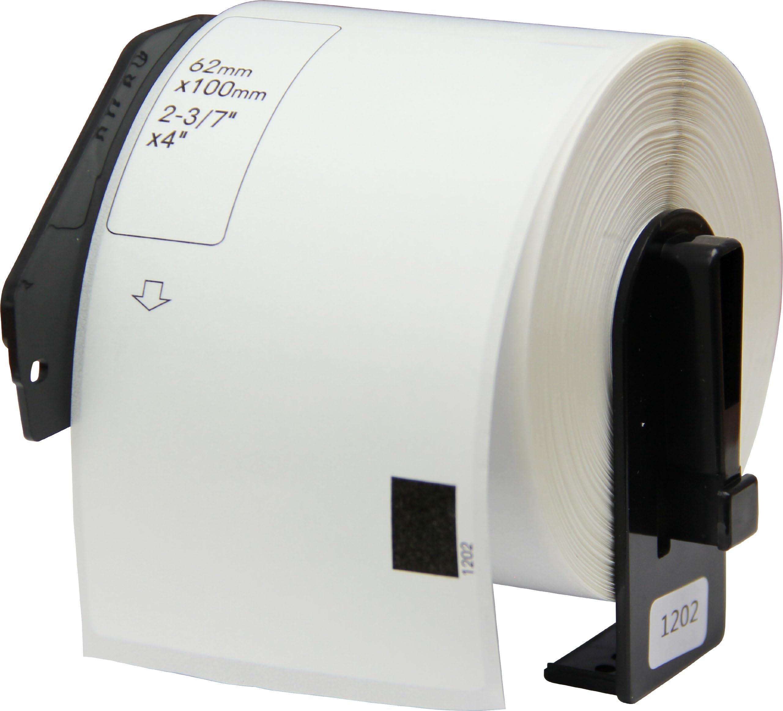 OfficeSmart 2-3/7 x 4 Inches Shipping Labels, 300 Labels Per Roll, Compatible with the following Brother P-Touch Label Printers (DK1202F)