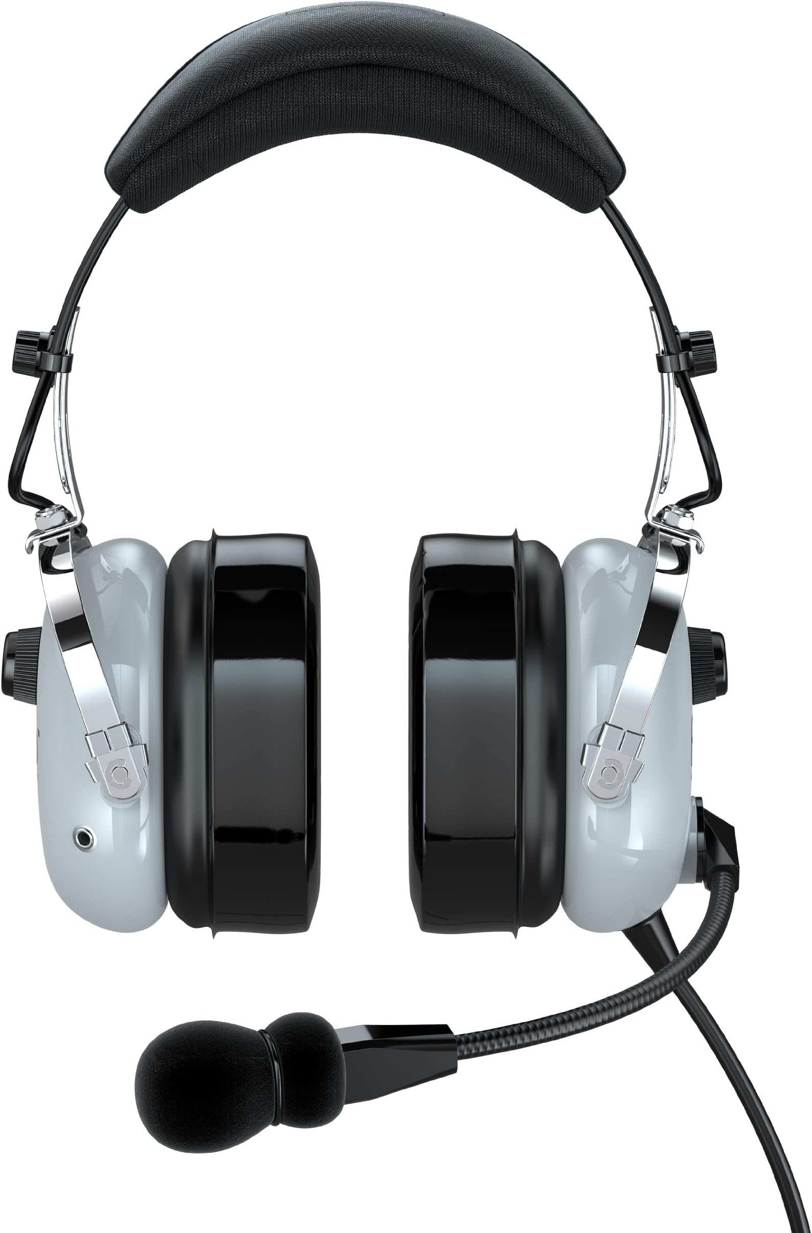 FARO G2-PNR Premium Pilot Aviation Headset with Mp3 Input (Adapters for aviation headset connectors, standard dual GA adapter universal support)-Gray