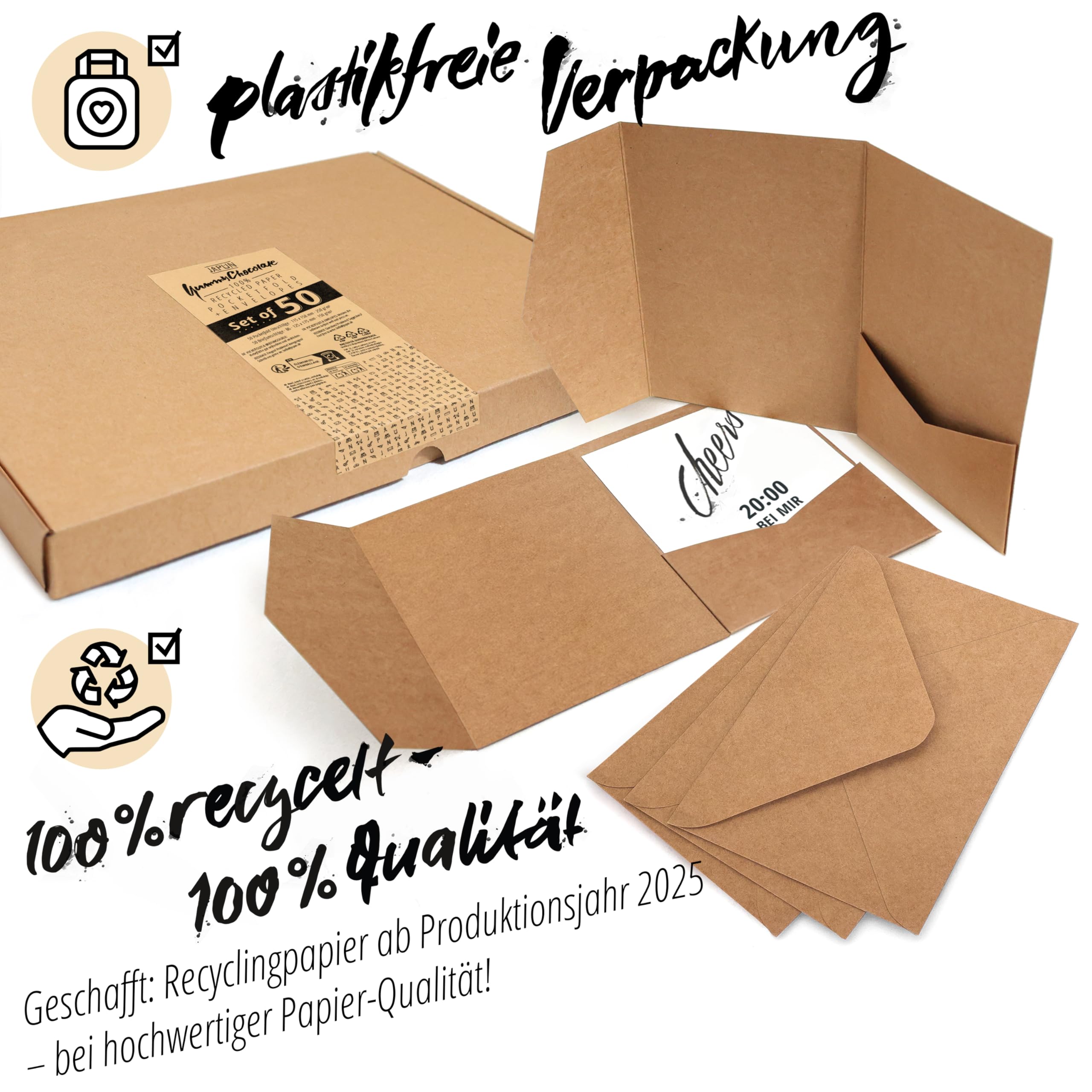 Lot De 100 Enveloppes Carrées, Couleur : Blanc, Format : 16,5 X 16,5 Cm, Grammage : 120 G/m², Fermeture Humide Avec Rabat Pointu