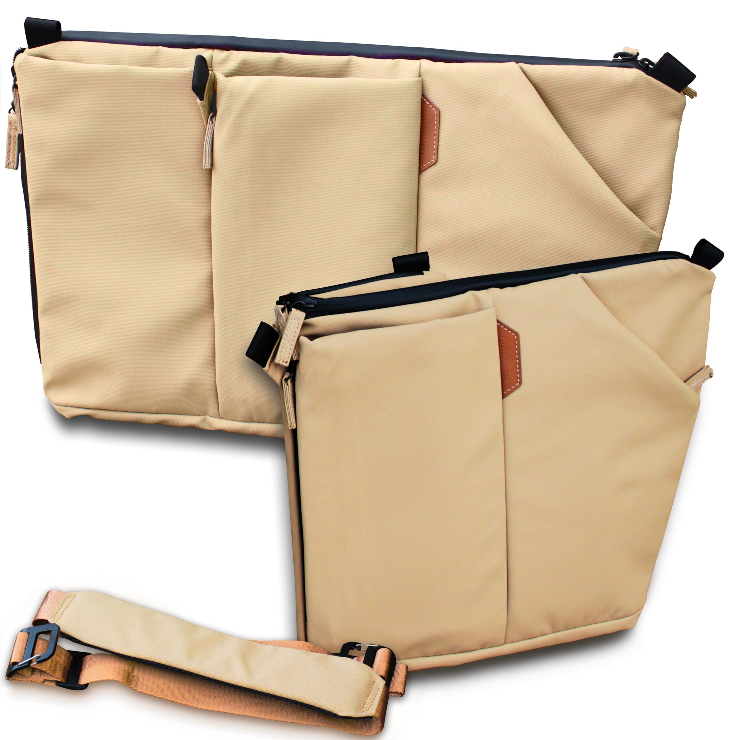 Vesty3.0 iPad tablet crossbody sling bag can transform into 16 inch laptop shoulder bag messenger bag water-repellent anti-theft computer handbag slim briefcase with iPhone pocket, for men & for women