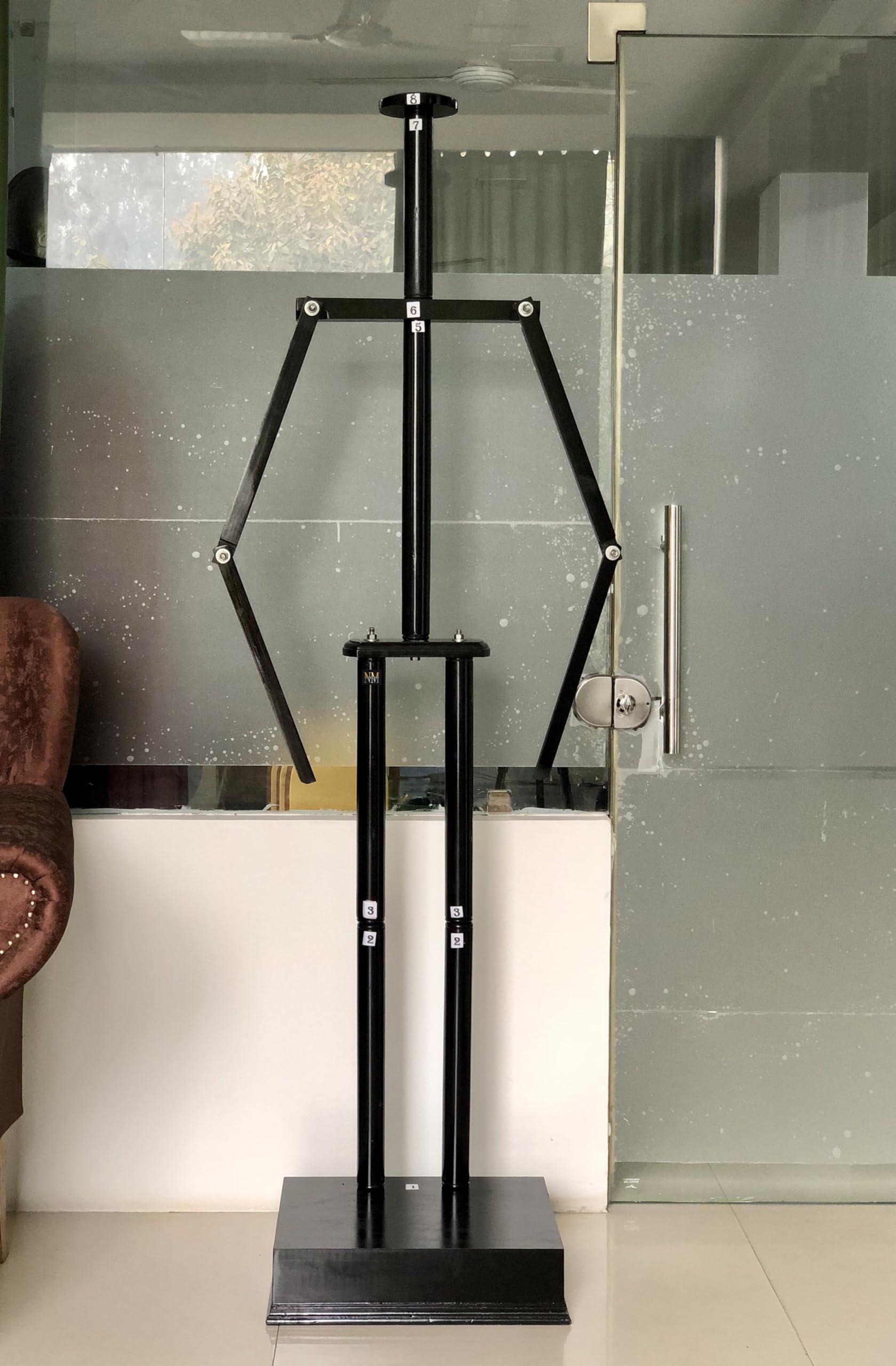 NauticalMart Medieval Full Suit of Armor Black Wooden Display Stand Medieval Costume