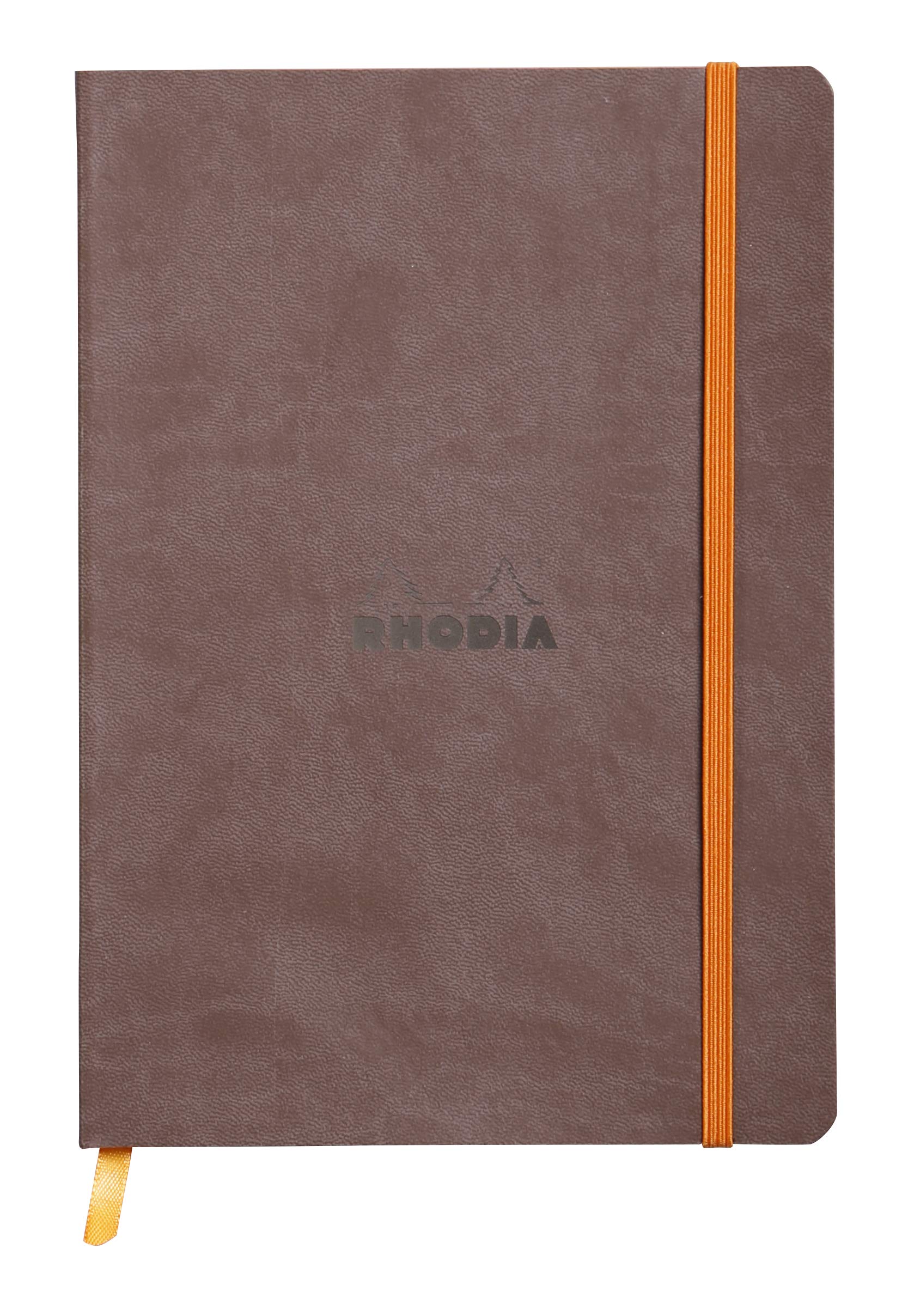 Rhodia Notebook A5 Ruled Casebound Side Bound Soft Cover Choco Not Perforated 160 Pages