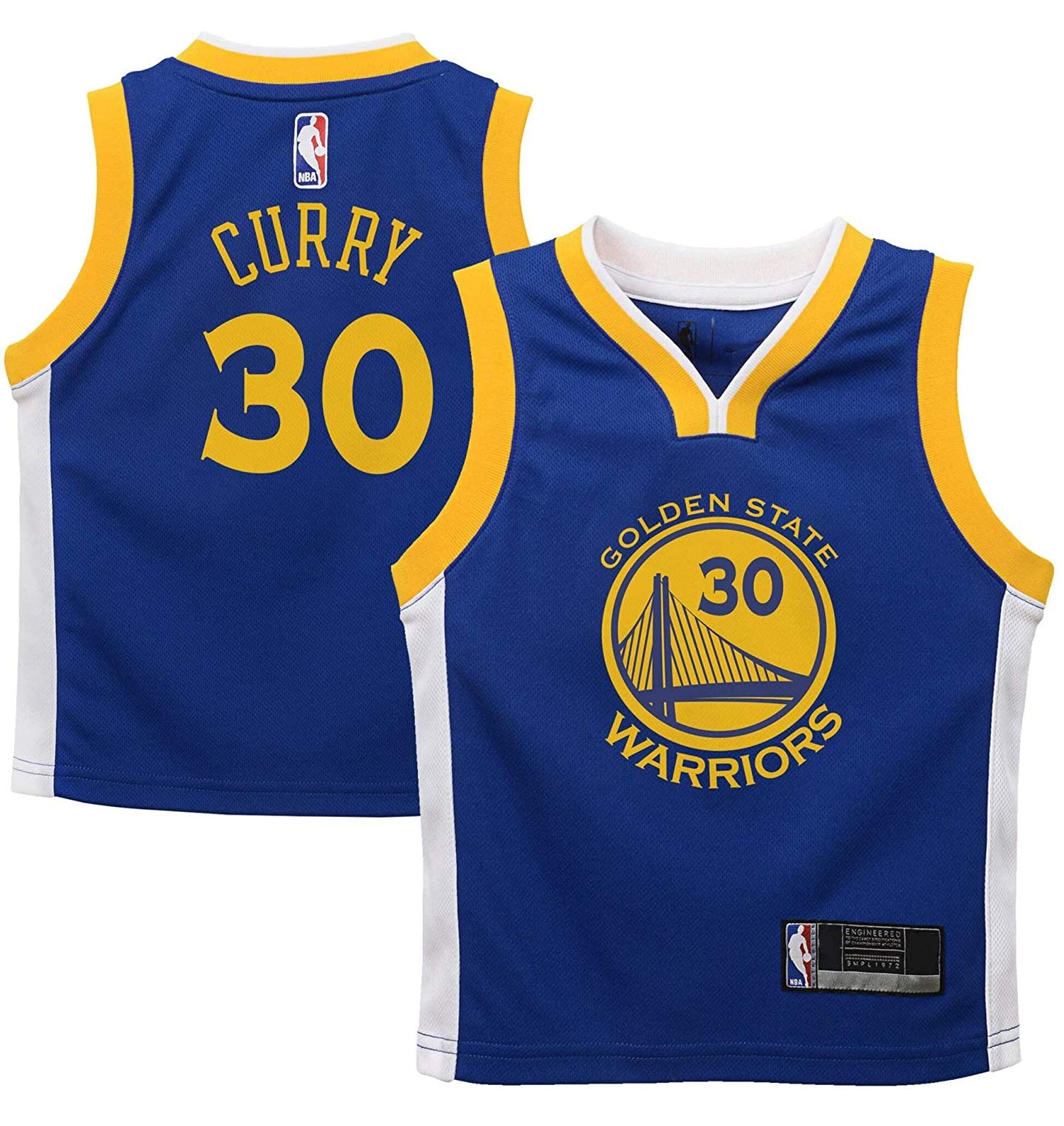 OuterstuffStephen Curry Golden State Warriors #30 Kids 4-7 Blue Replica Icon Road Player Jersey