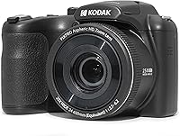 Kodak PIXPRO AZ255 16MP Bridge Camera: 25x Optical Zoom, 24mm Wide Angle, OIS, 1080p HD Video & 3" LCD (Black)